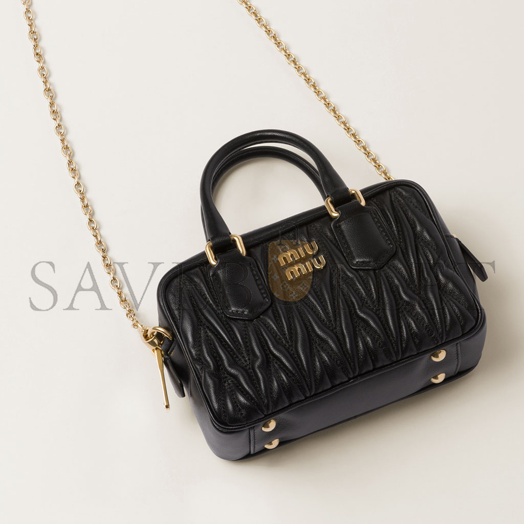 MIU MIU ARCADIE MATELASSÉ NAPPA LEATHER MINI-BAG 5BP077 (15.3*10.3*4.5cm) MIU MIU ARCADIE MATELASSÉ NAPPA LEATHER MINI-BAG 5BP077 (15.3*10.3*4.5cm)